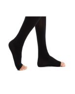 Coton City chaussettes - pieds ouverts - Classe 3 - Noir