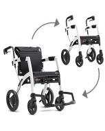 Déambulateur et chaise roulante en un Rollz Motion - 4 roues